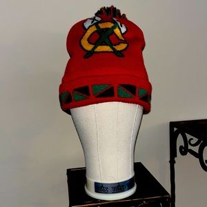 Mitchell & Ness red, black, green, white and yellow knit beanie Size OS